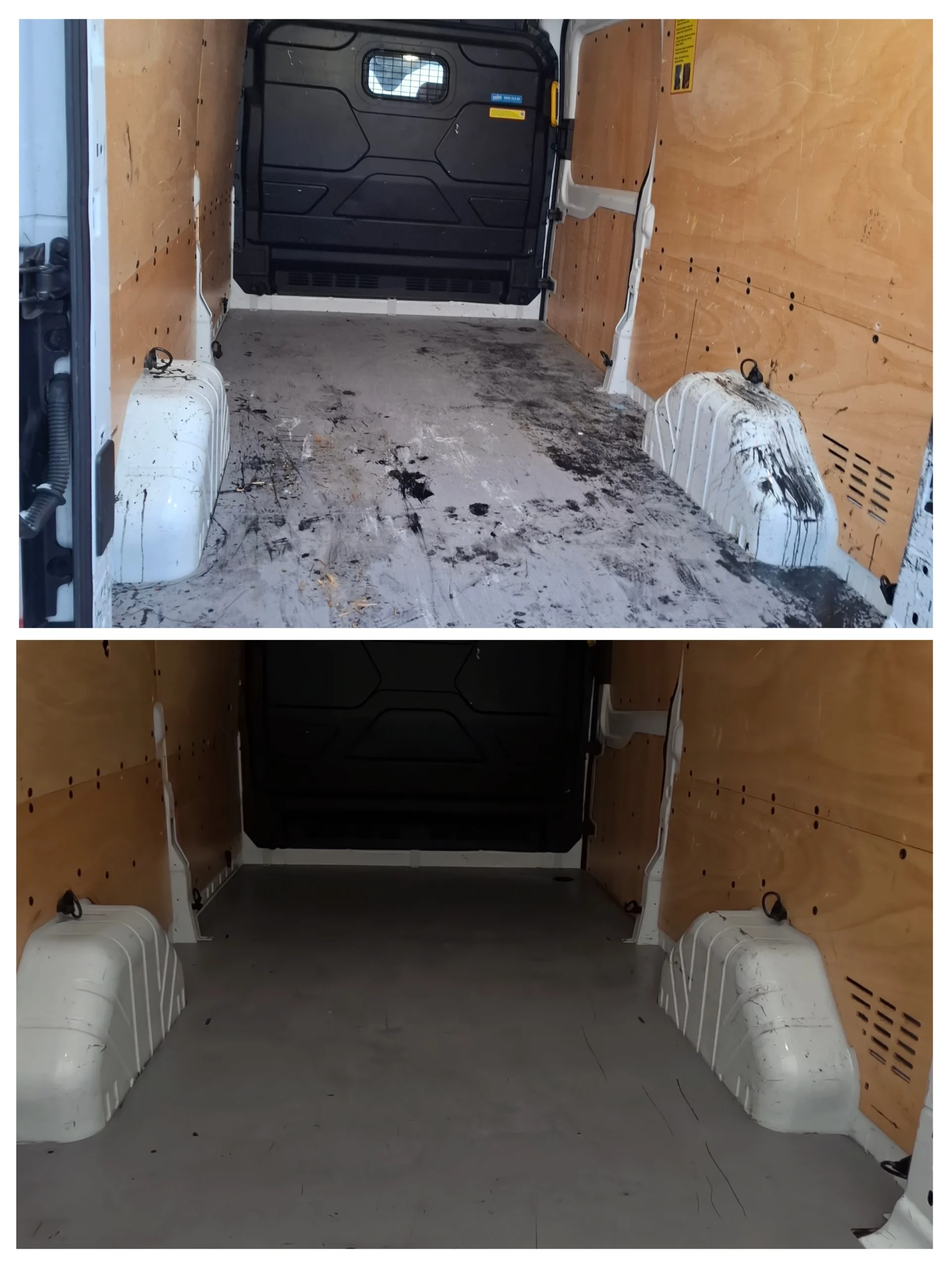 Työauton sisäpuhdistus Tampere – ennen ja jälkeen